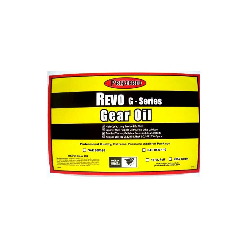REVO Gear Oil 80W90 (18.9 L)