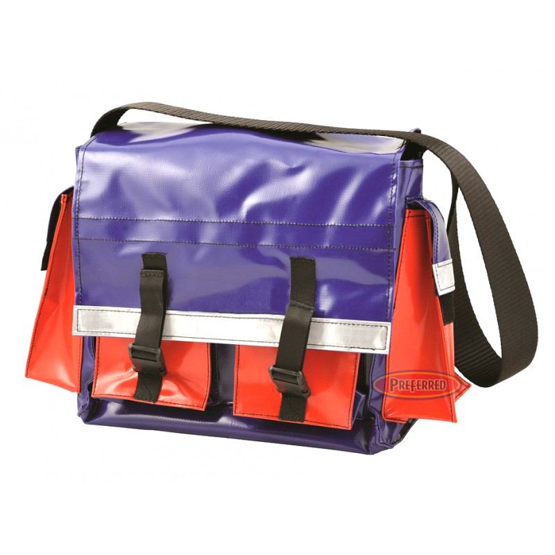 All Weather Vinyl Red/Blue Small 4 Pocket Tool Bag