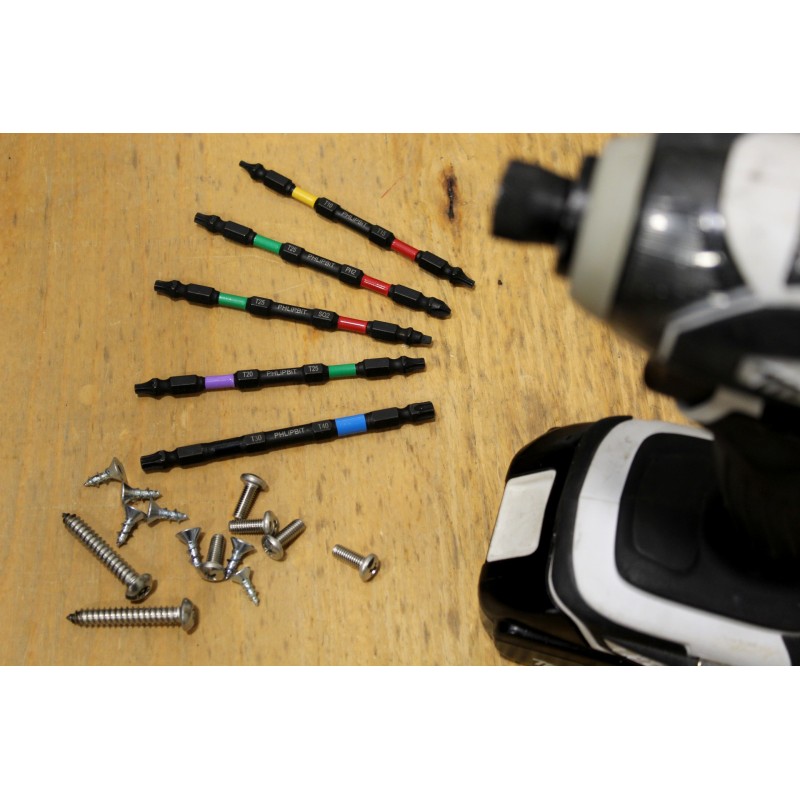 TQRx iMPACT Star and Phillips Drive Bits 4" (3pc Set)