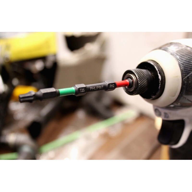 TQRx iMPACT Star and Phillips Drive Bits 4" (3pc Set)