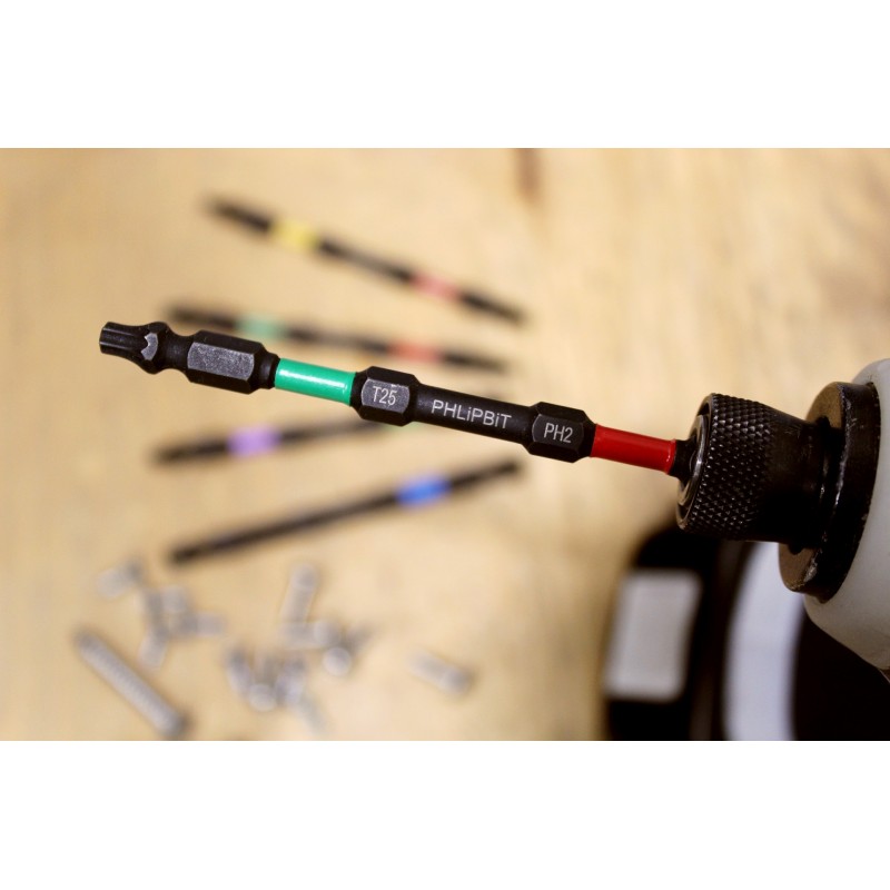 TQRx iMPACT Star and Square Drive Bits 4" (3pc Set)