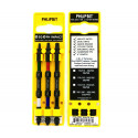 PHLiPBiT Square/Phillips Double End Impact Drive Bit 4" (3pc Set)