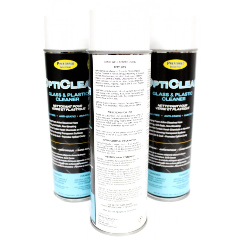 OptiClear Glass and Plastic Cleaner (12/pk)