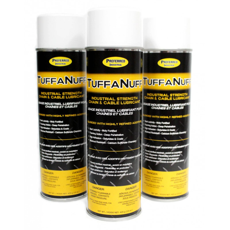 TuffaNuff Foaming Chain & Cable Lubricant Penetrant 15 oz 12/pk
