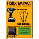 TQRx iMPACT U BUILD Star and Phillips Drive Bits 4" (3pc Set)
